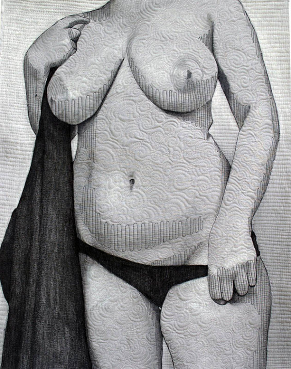 Jennifer Hart quilt at rek Gallery, Tucker, Georgia